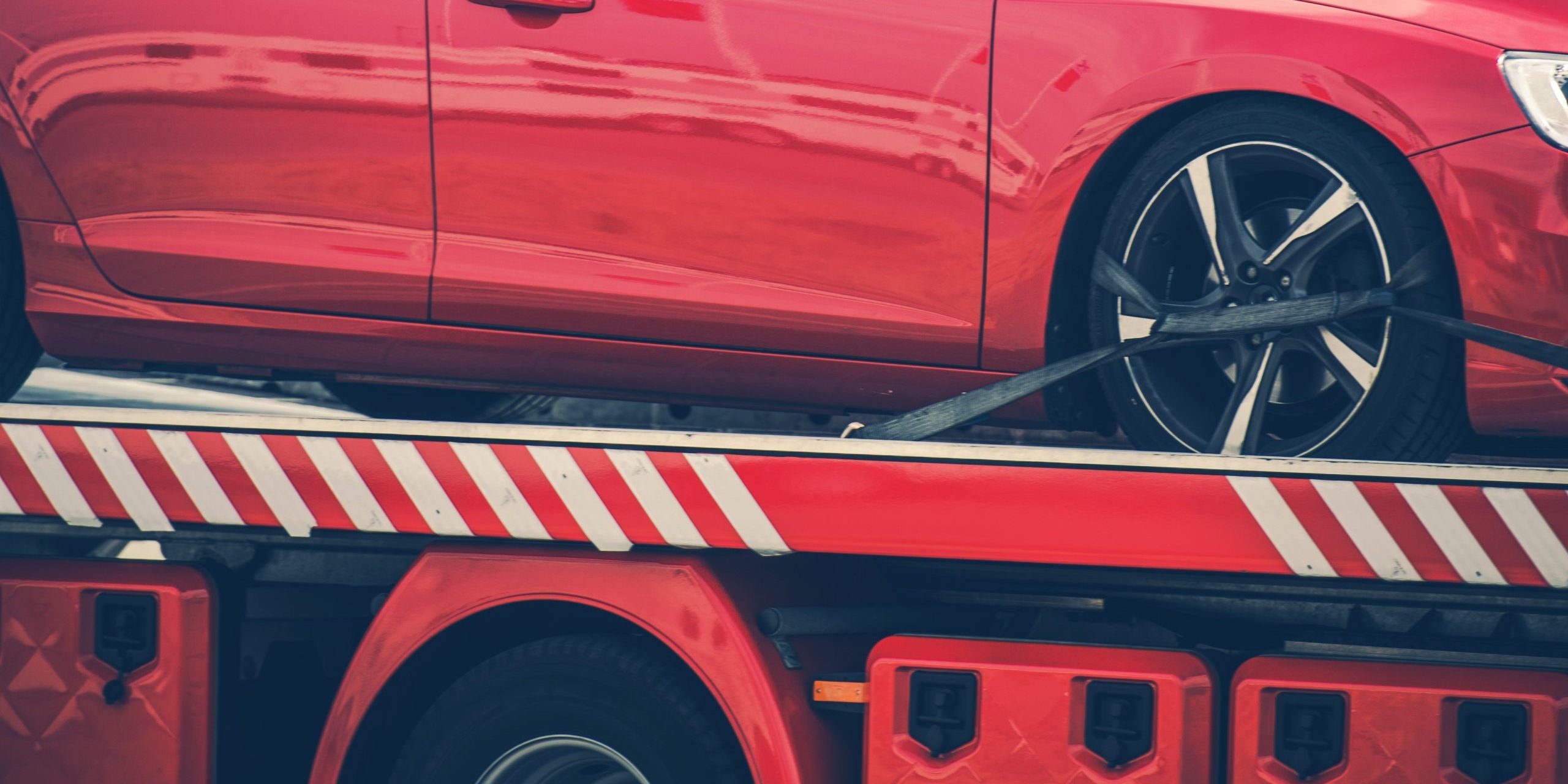 Car Towed Away On A Truck